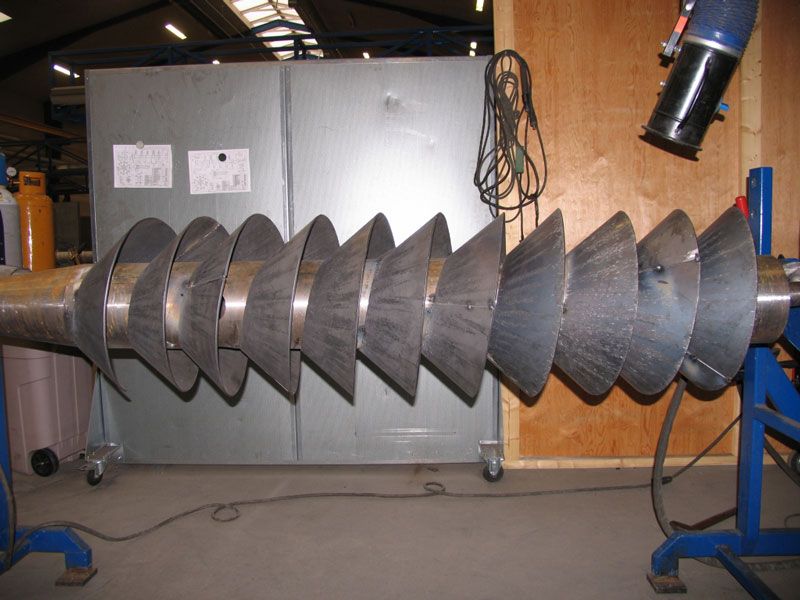 Konisk rotor til flydende medier sneglerotorer 