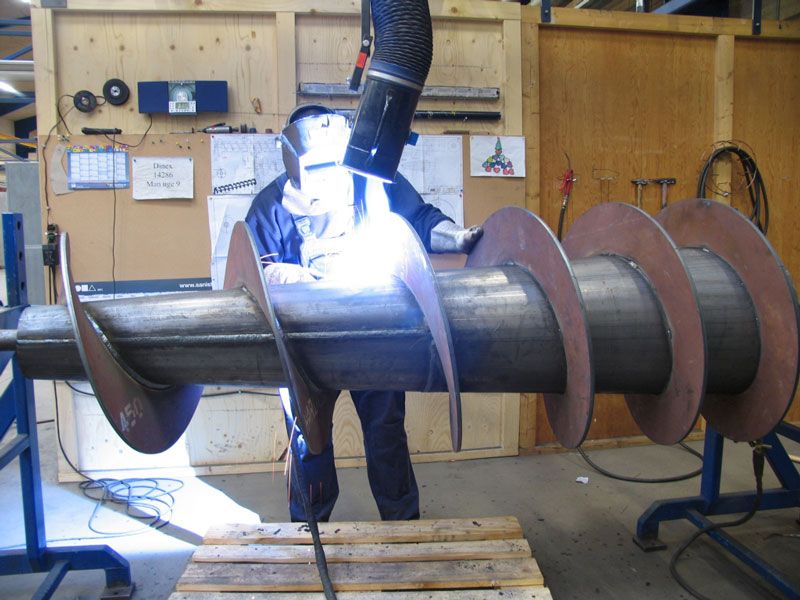 Screw rotors conveyor screw