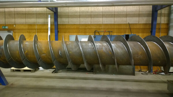Archimedes screw rotor double threaded