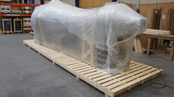 Cyclone separator in stainless steel ready for shipment