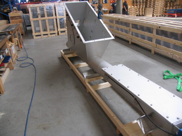 Ash lifting screw conveyor ready for shipment
