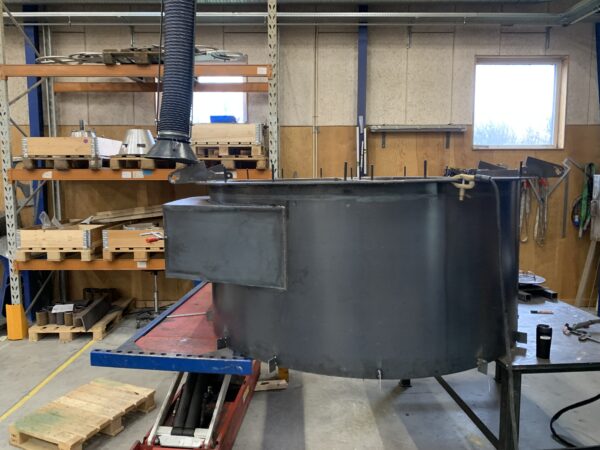 Steam boiler inlet section