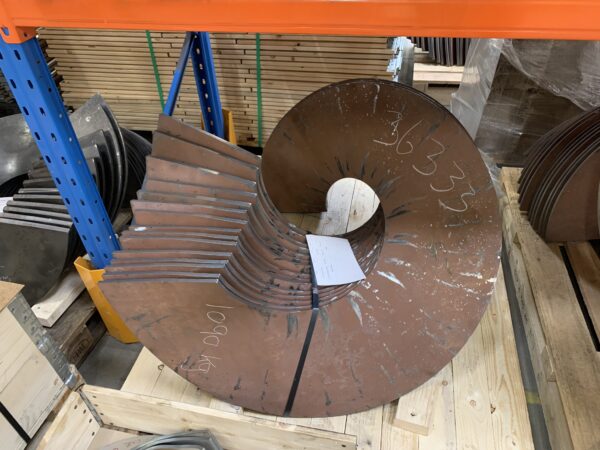 Screw flights with outer diameter Ø1000